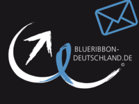 Blue Ribbon Deutschland Logo mit Briefumschlag